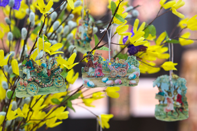 Stammbuchbilder als Osterschmuck